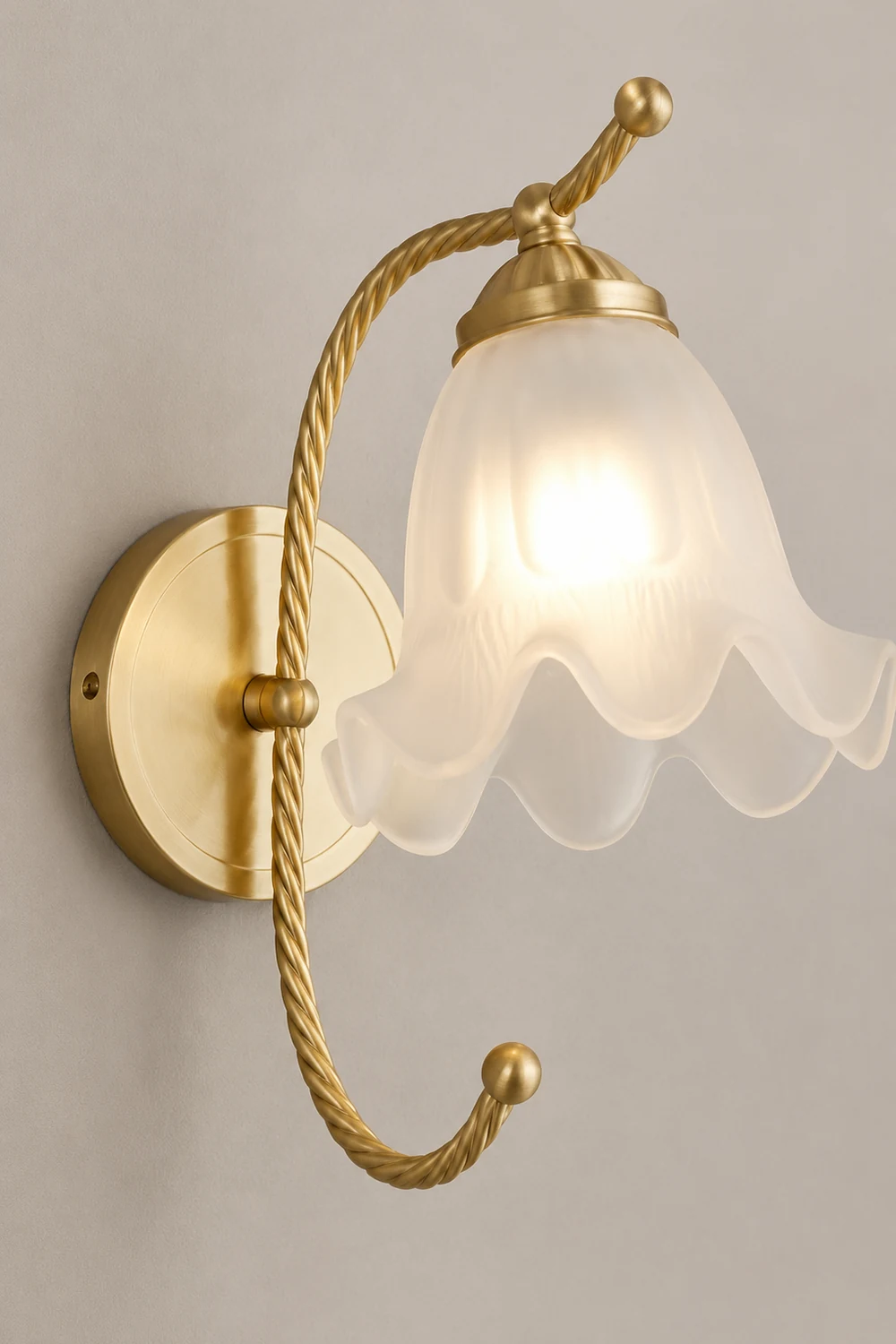 French Living Room Retro Glass Wall Lights - Lumpaz