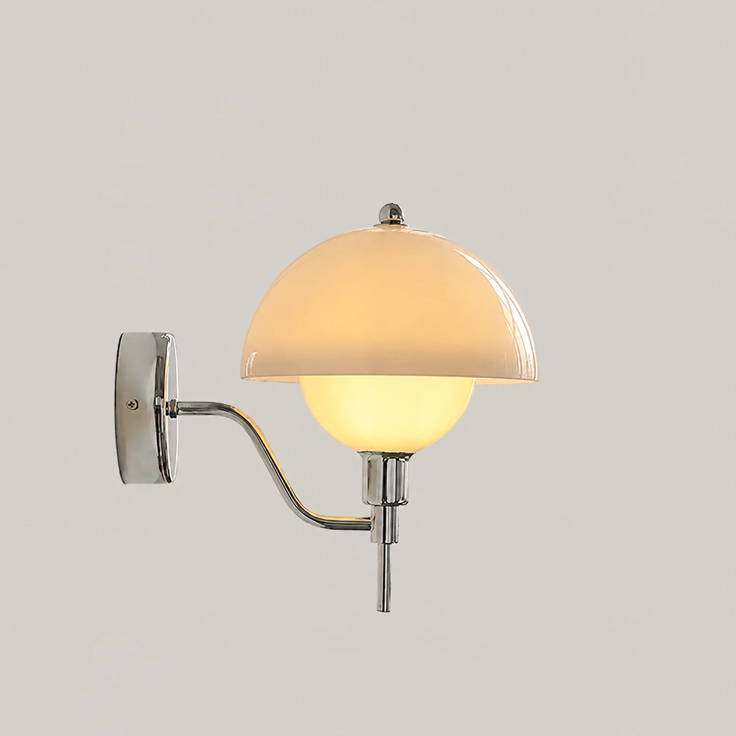 French Mushroom Glass Wall Lamp - Lumpaz