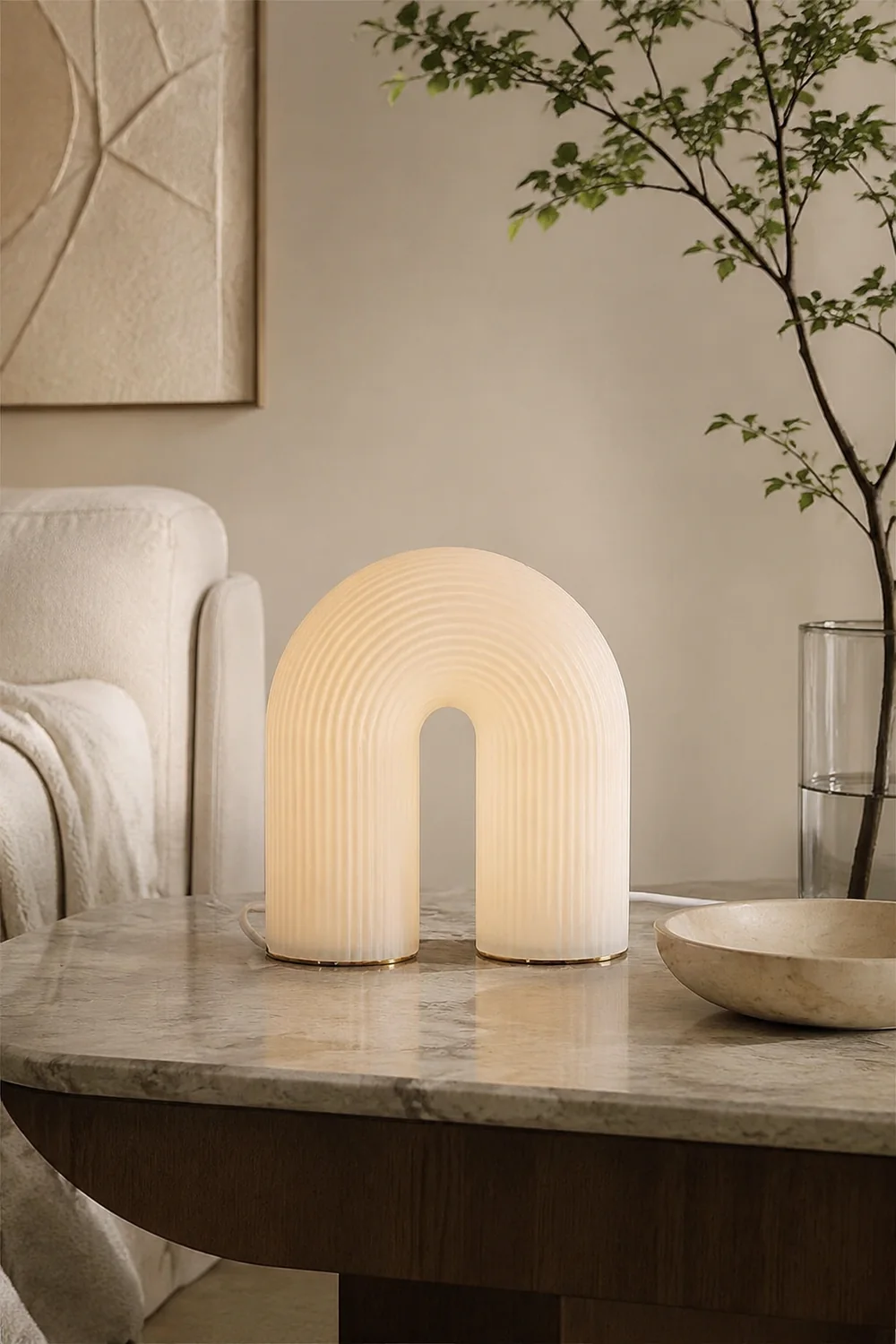 Unique Arch Metal Table Lamp - Lumpaz