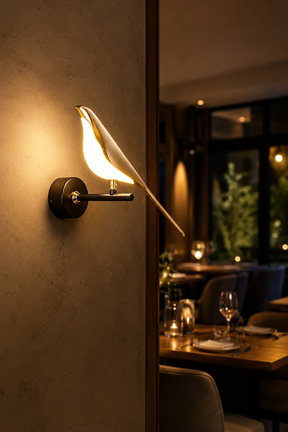 Modern Simple Art Design Bird Wall Lamp - Lumpaz