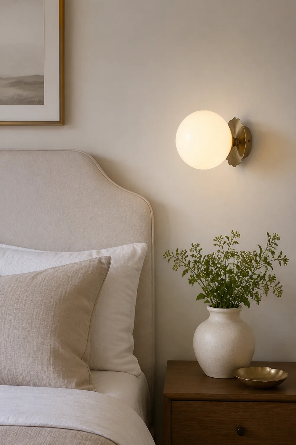 Vintage Glass Round Head Wall Sconce - Lumpaz