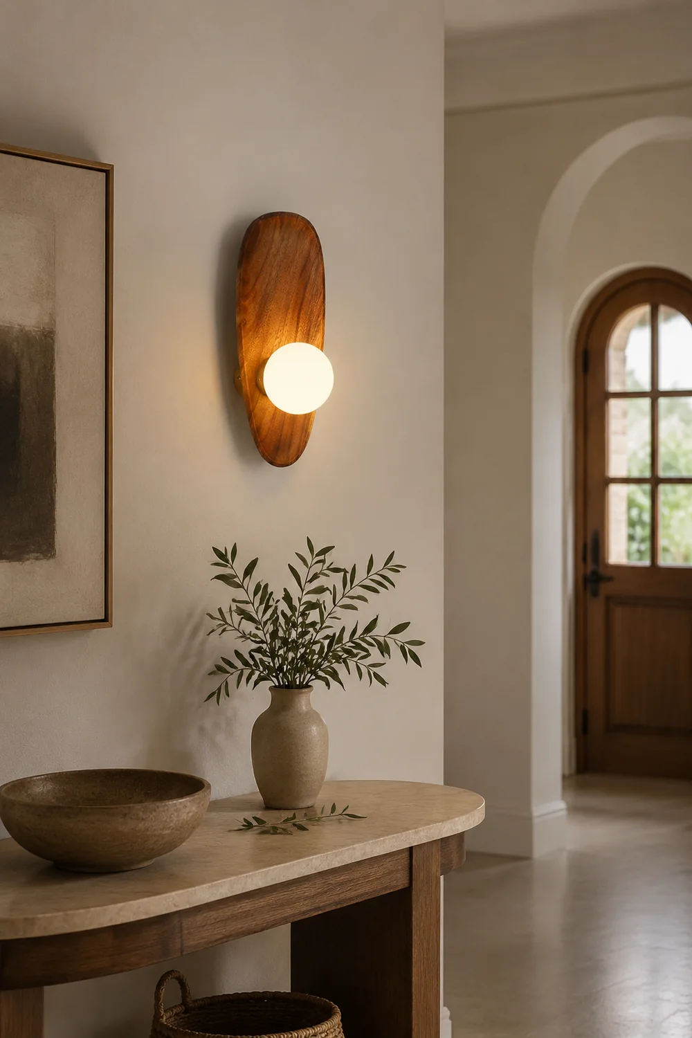 Minimalist Solid Wood Wall Sconce - Lumpaz