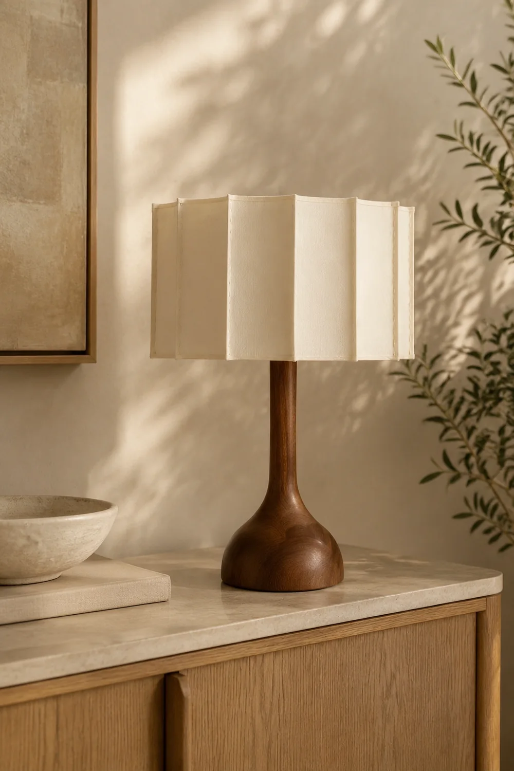 Wabi Sabi Designer Wood Table Lamp - Lumpaz