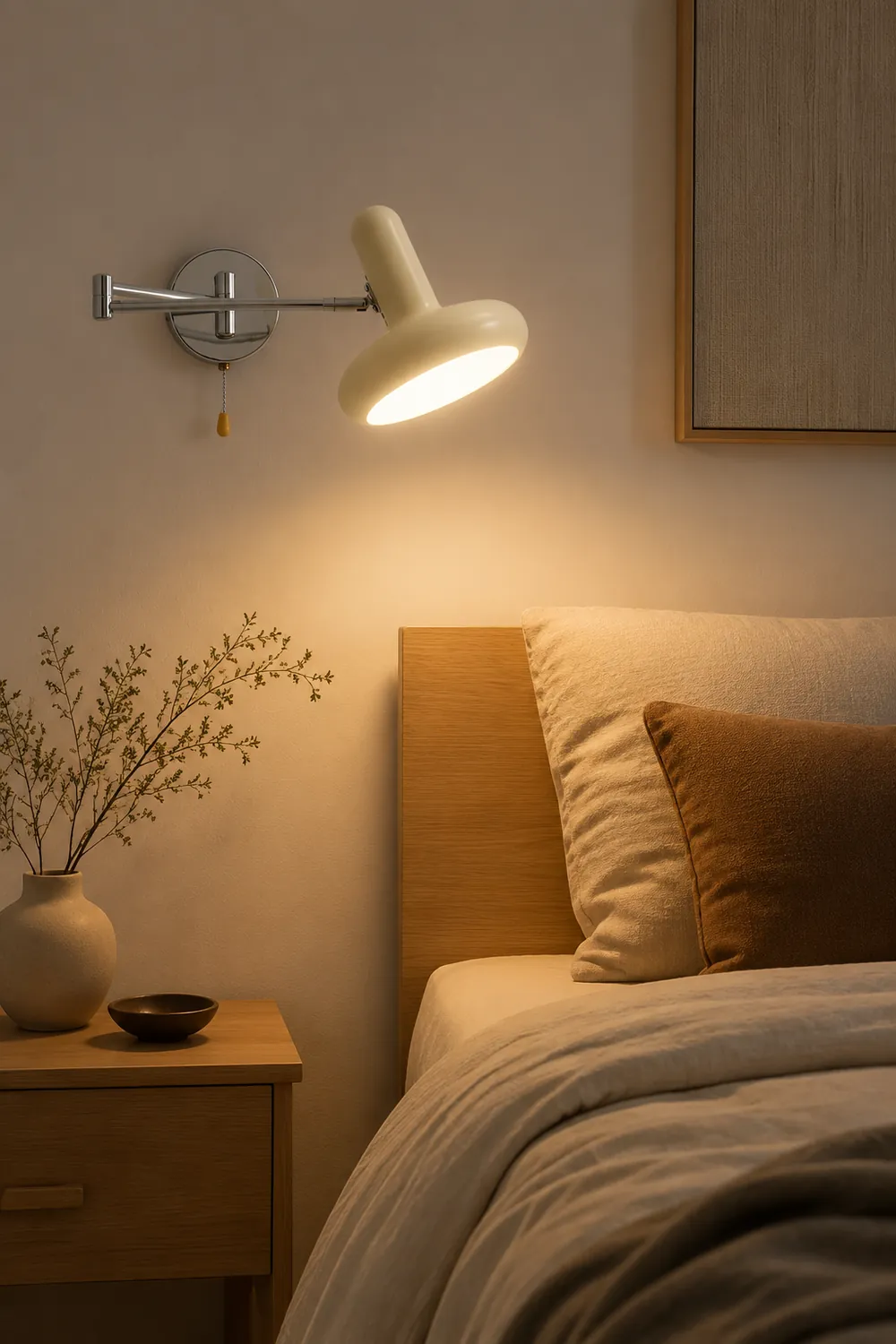 Retro Capsule White Swing Arm Wall Lamp - Lumpaz