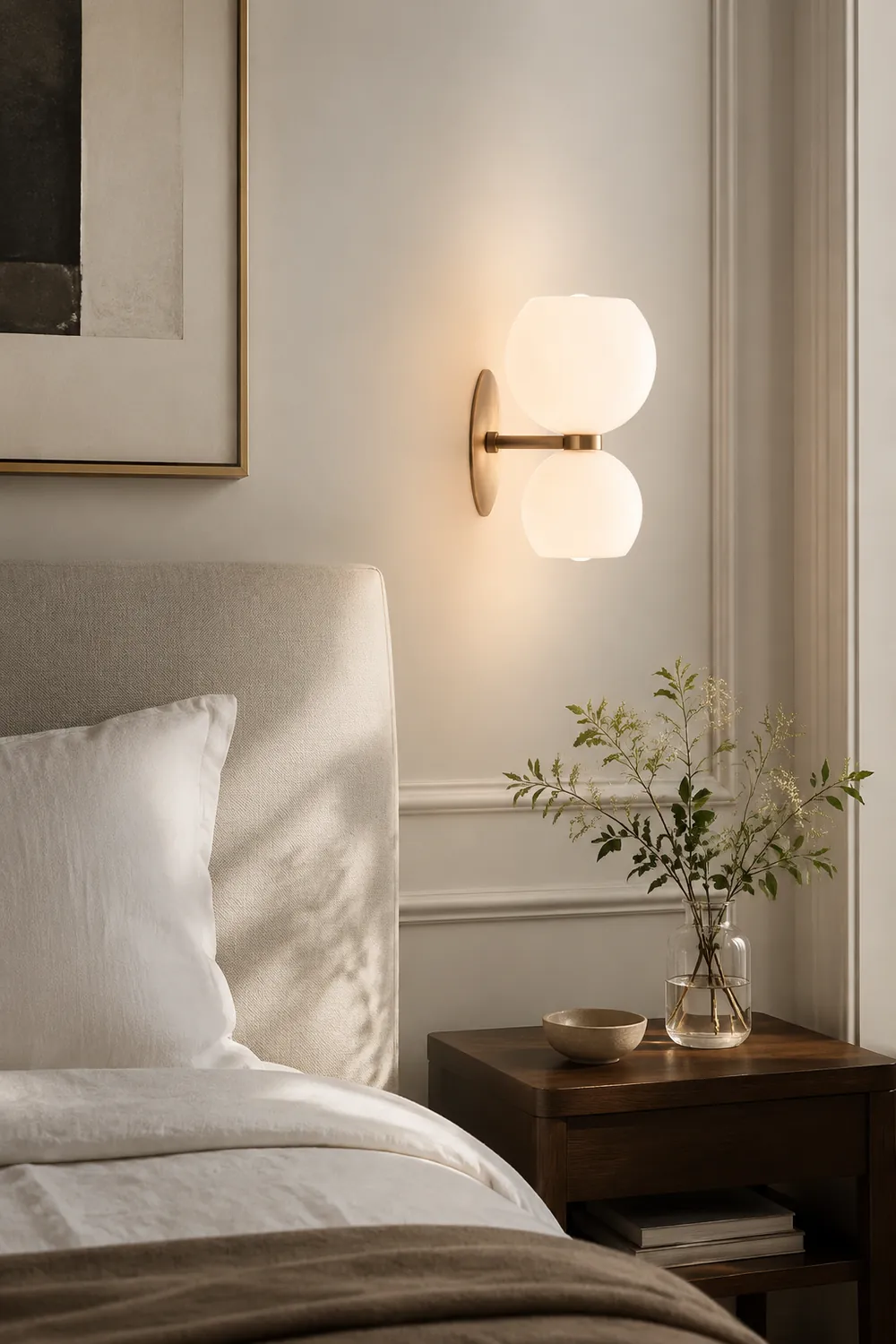 Creative Modern 2 Heads Glass Wall Lamp - Lumpaz