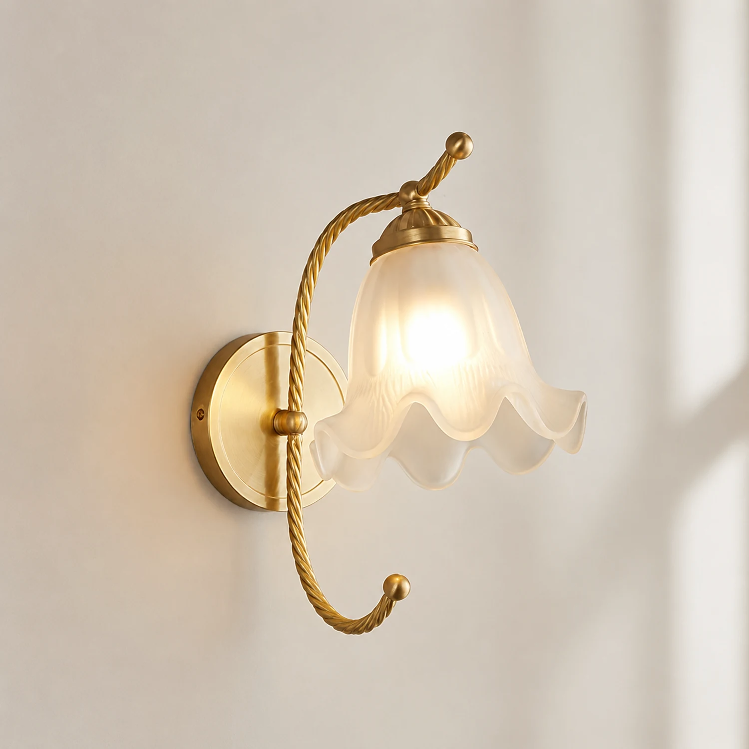 French Living Room Retro Glass Wall Lights - Lumpaz