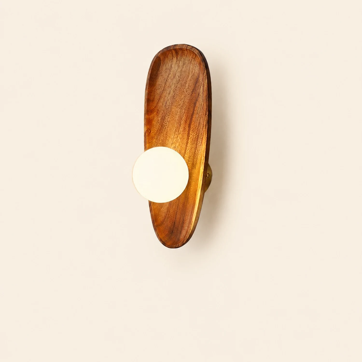 Minimalist Solid Wood Wall Sconce - Lumpaz