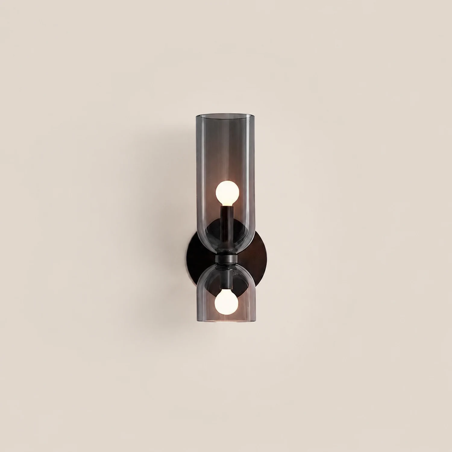 Double Head Glass Wall Lamp LED Sconce for Bedroom - Lumpaz