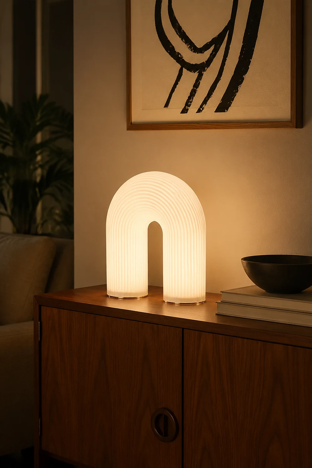 Unique Arch Metal Table Lamp - Lumpaz