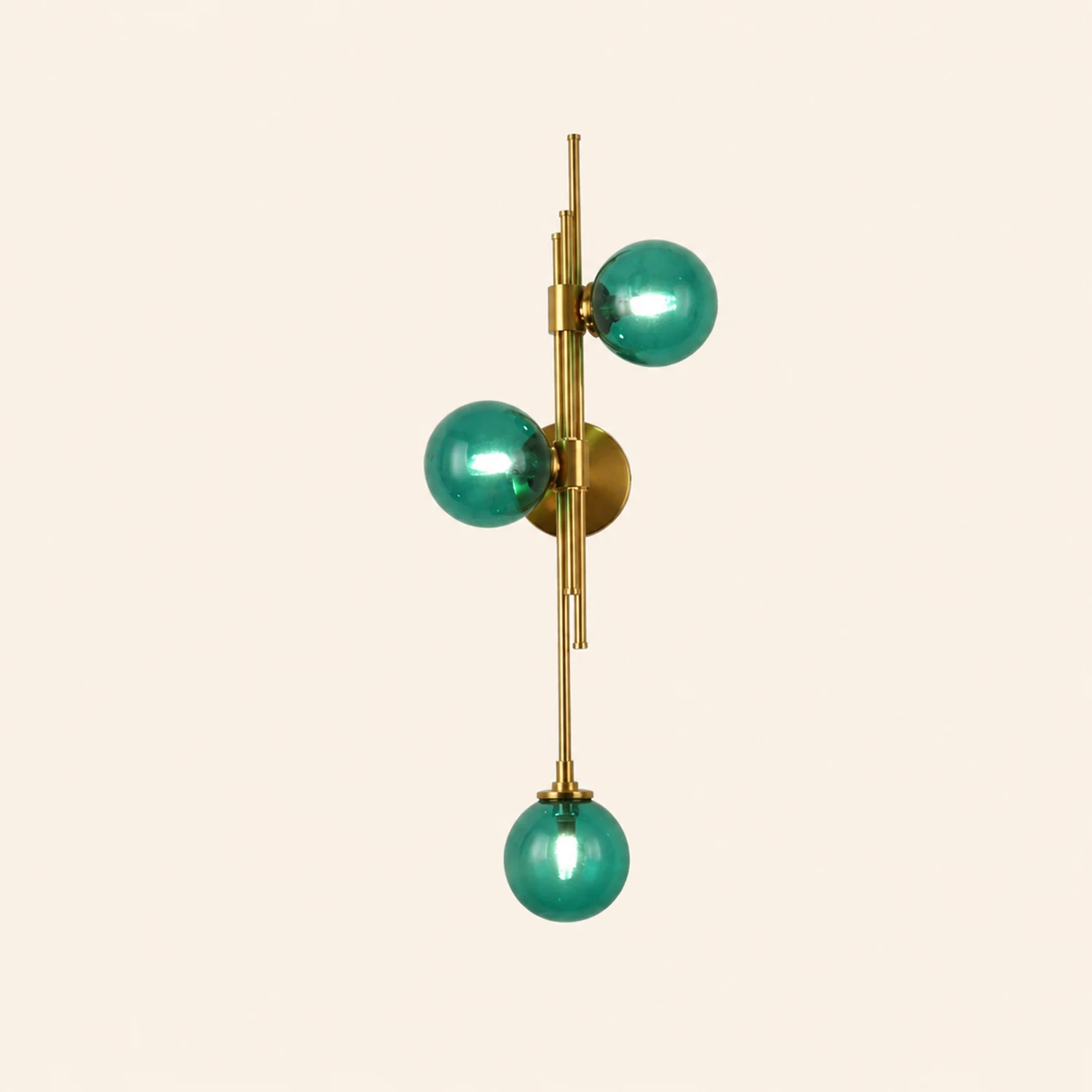 Vintage Ball 3 Heads Glass Wall Lamp - Lumpaz