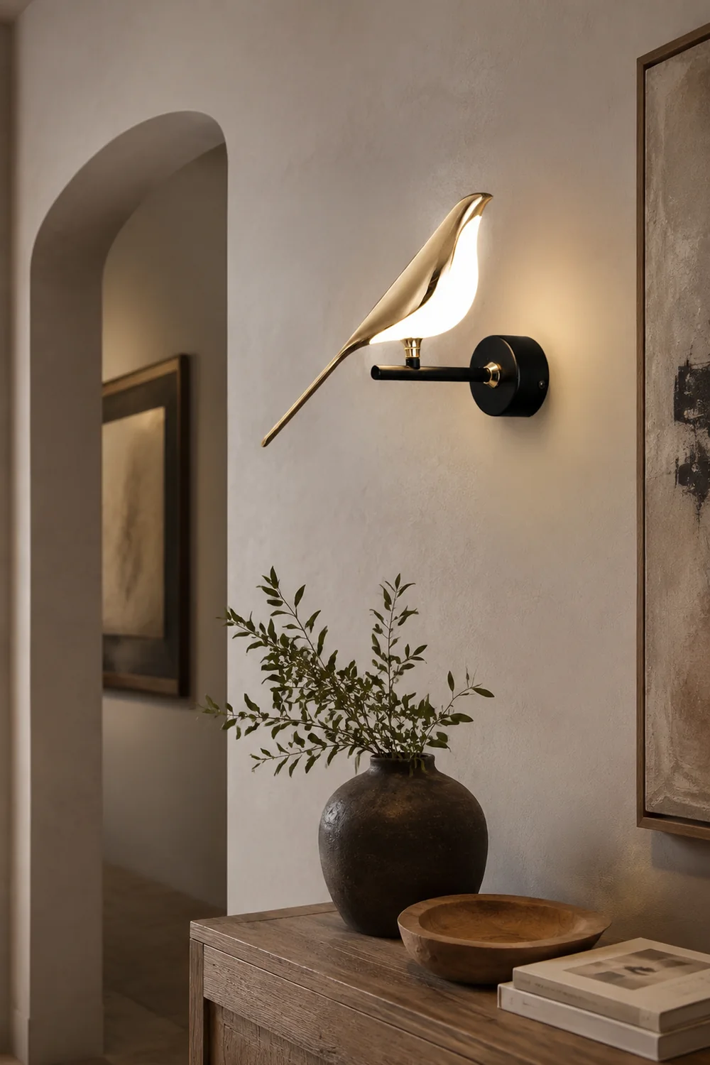 Modern Simple Art Design Bird Wall Lamp - Lumpaz