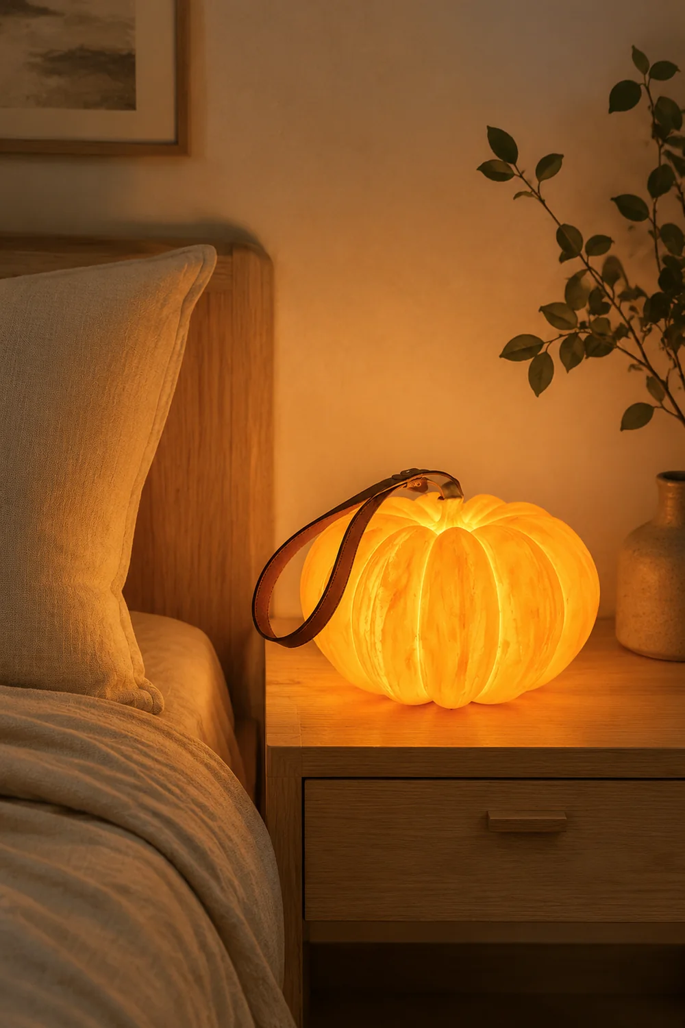 Resin Portable Pumpkin Table Light - Lumpaz