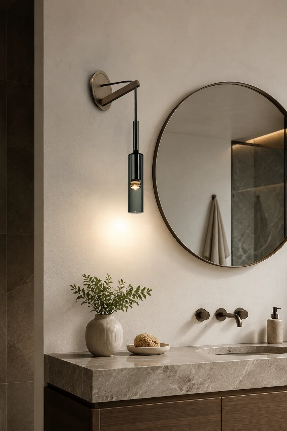 Nordic Creative Wine Bottle Wall Lamp For Living Room - Lumpaz