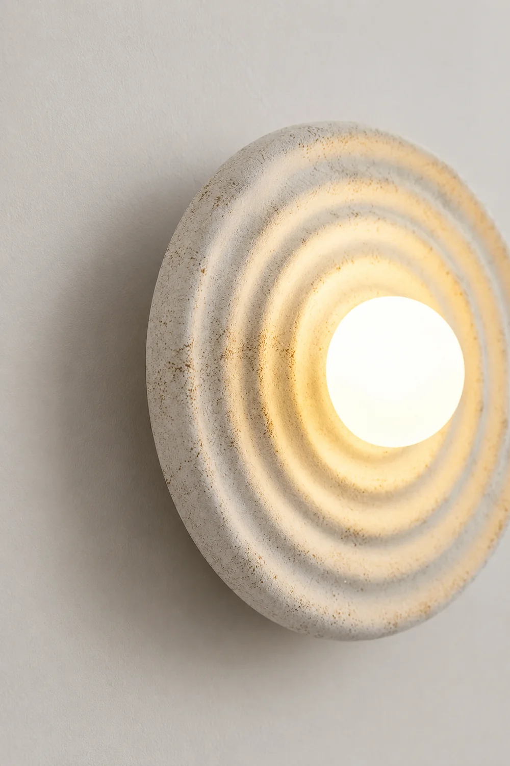Wabi-sabi Round Circle Indoor Wall Lamp - Lumpaz