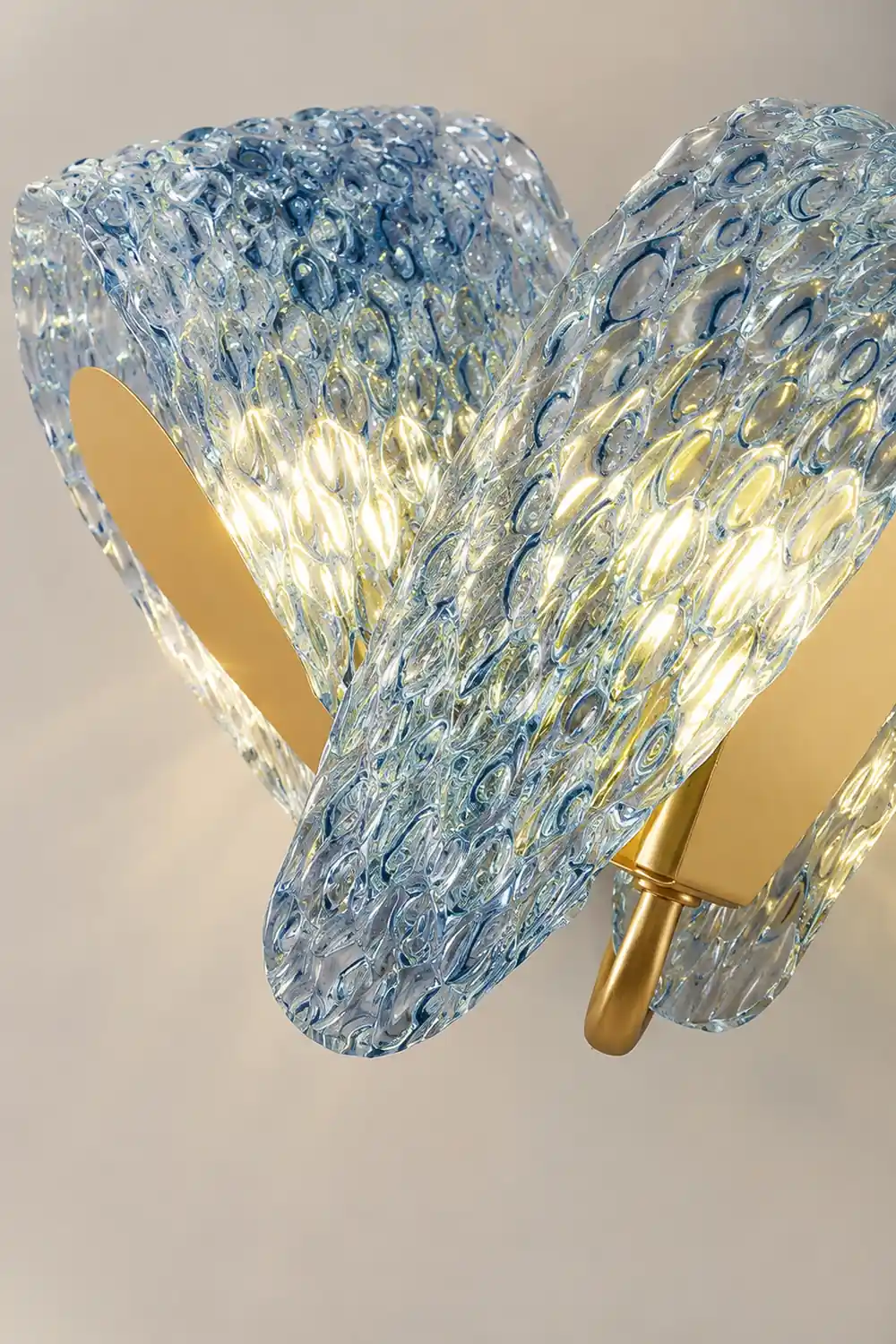 Retro Luxury Glass Blue Wall Lamp - Lumpaz