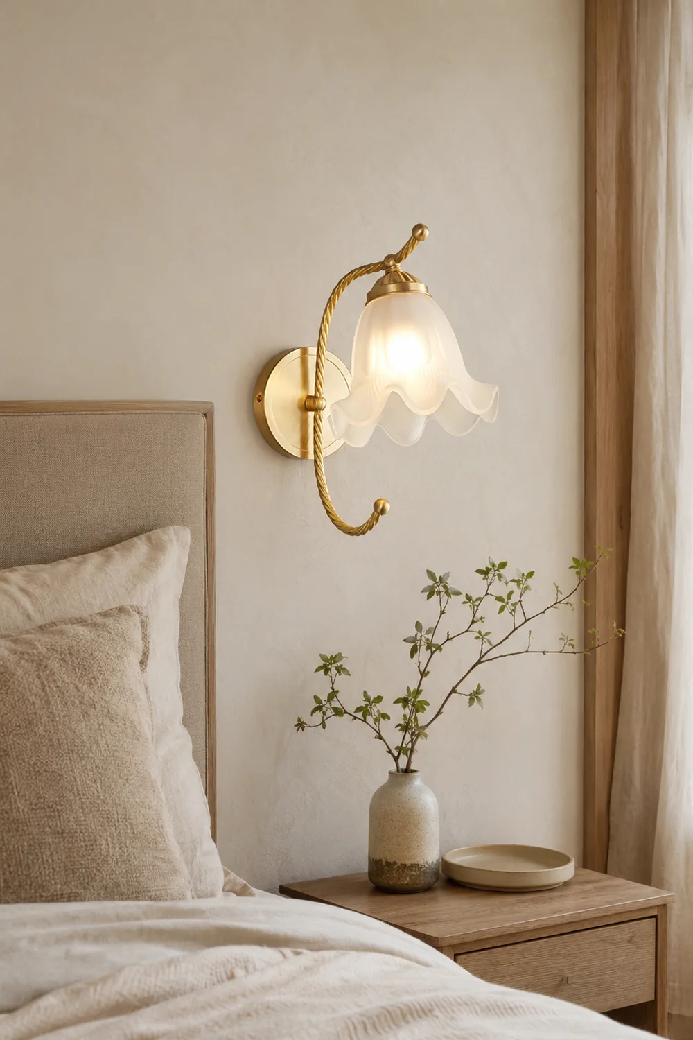 French Living Room Retro Glass Wall Lights - Lumpaz