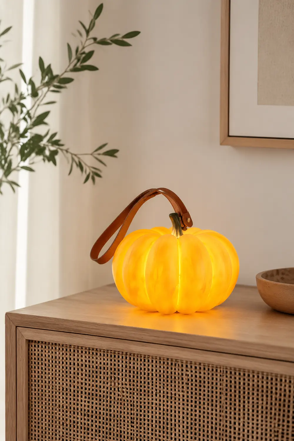 Resin Portable Pumpkin Table Light - Lumpaz