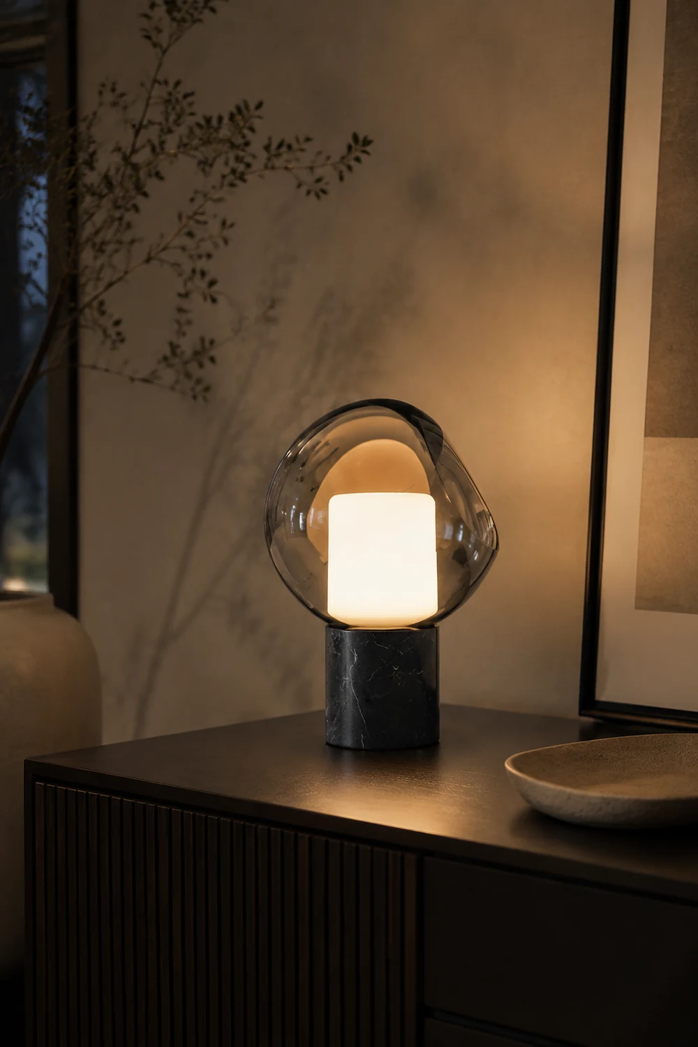 Postmodern Marble Glass Table Lamp - Lumpaz