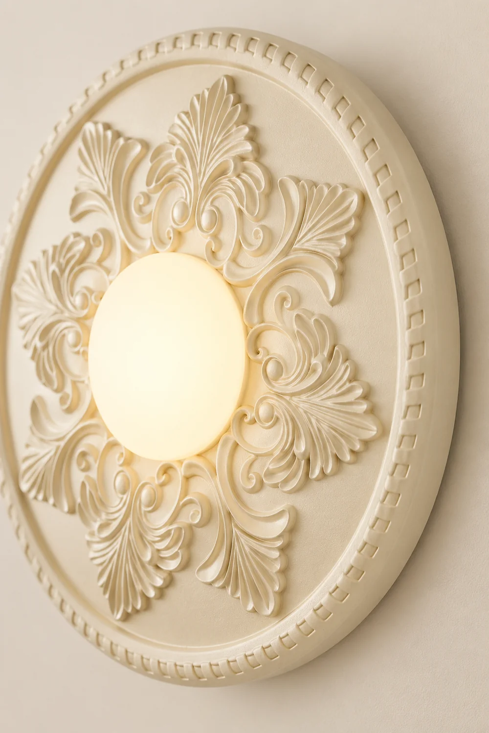 French Style Glass Milky Coffee Wall Light Sconces - Lumpaz