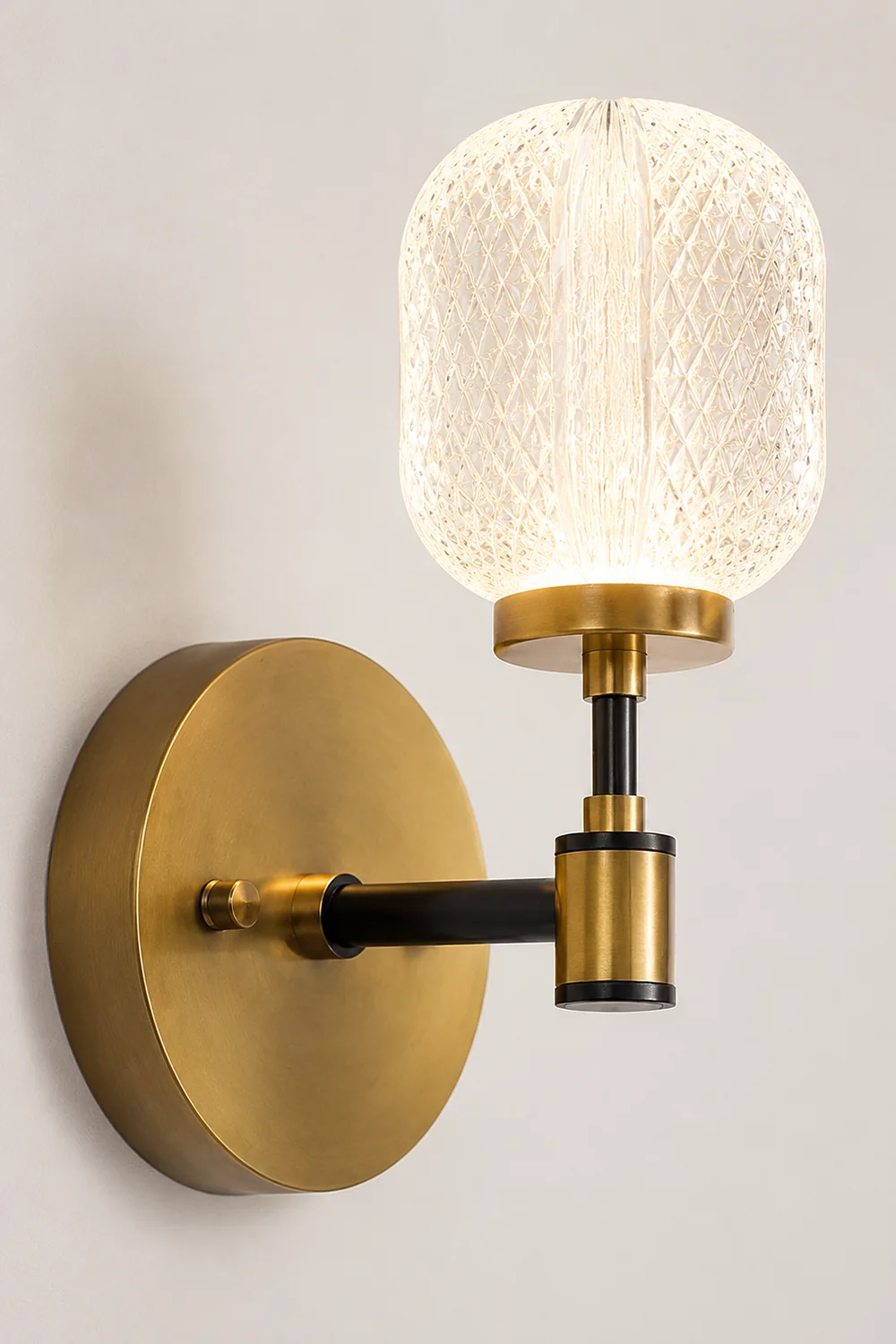 Antique Brass Gold Wall Light - Lumpaz