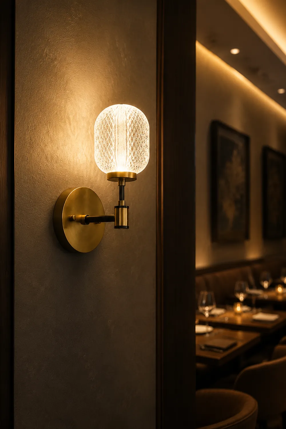 Antique Brass Gold Wall Light - Lumpaz
