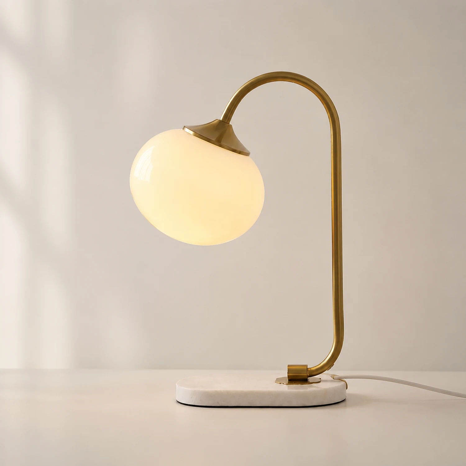 Marshmallow Metal Glass Table Lamp - Lumpaz