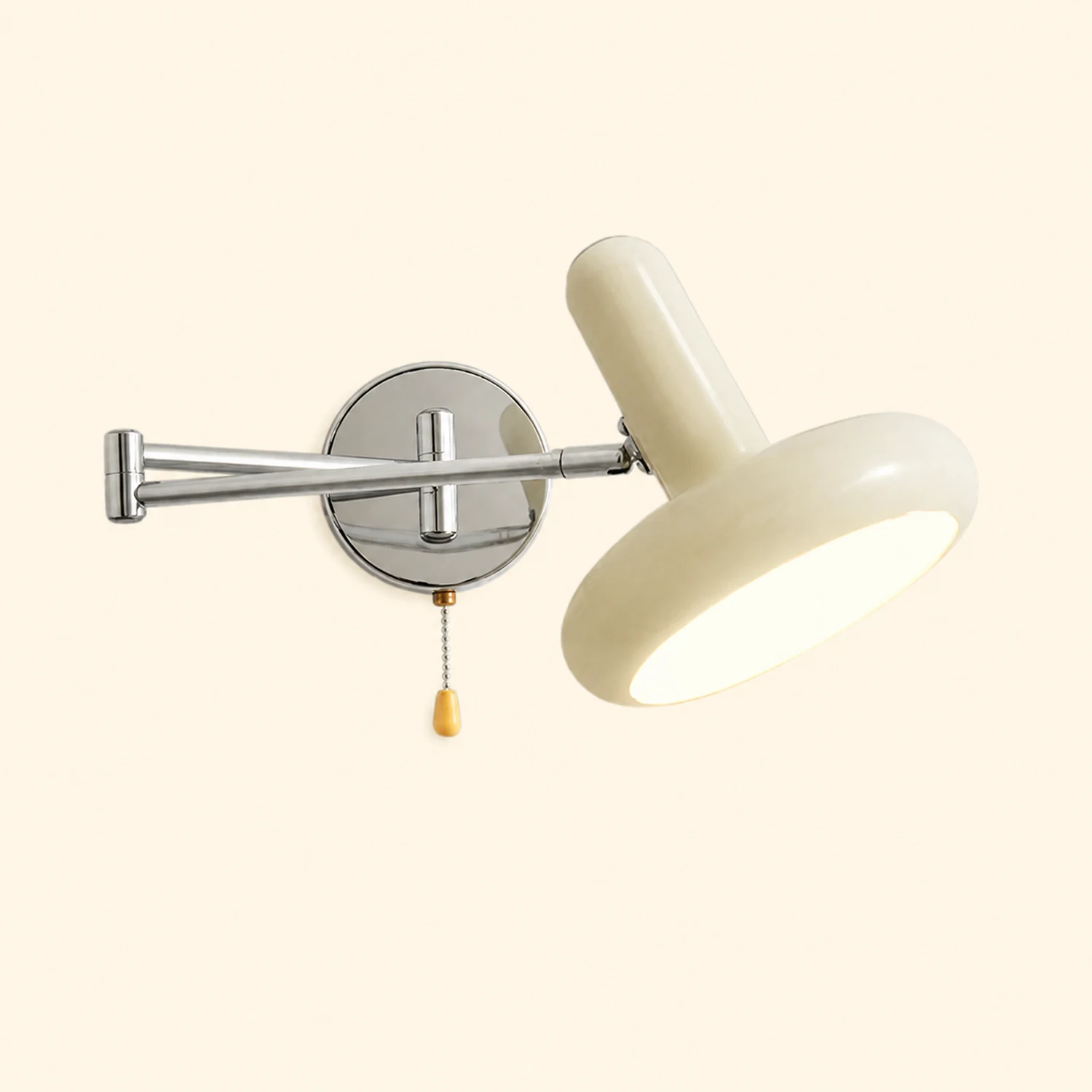 Retro Capsule White Swing Arm Wall Lamp - Lumpaz