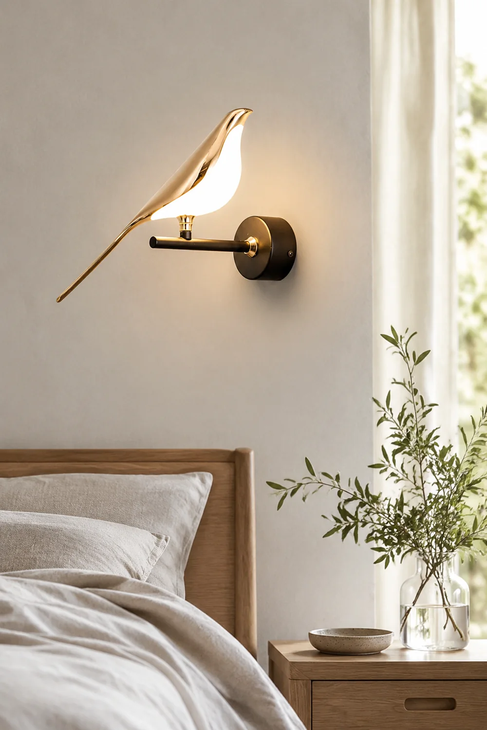 Modern Simple Art Design Bird Wall Lamp - Lumpaz