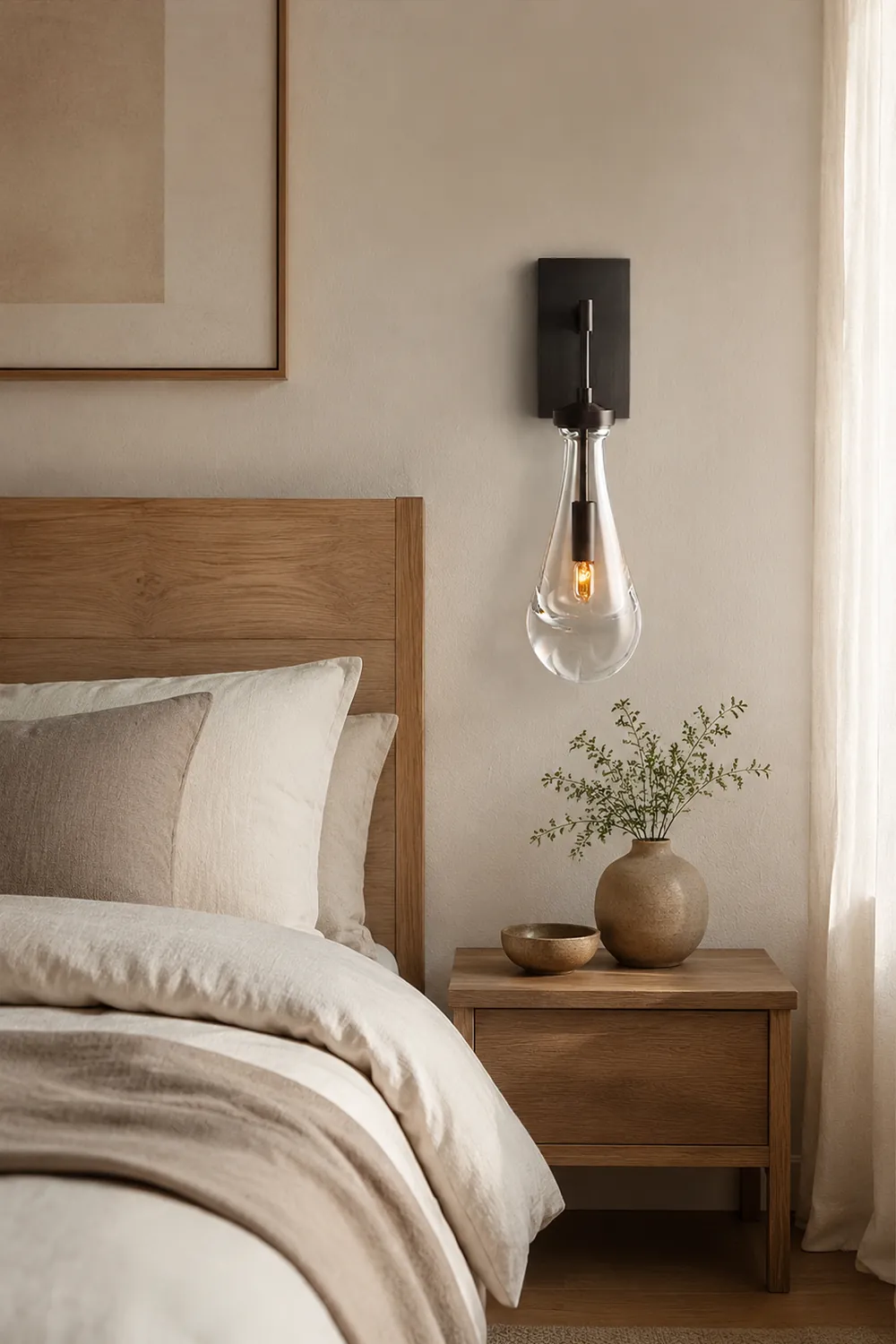 Art Creative Short Raindrop Wall Light For Dining Room - Lumpaz