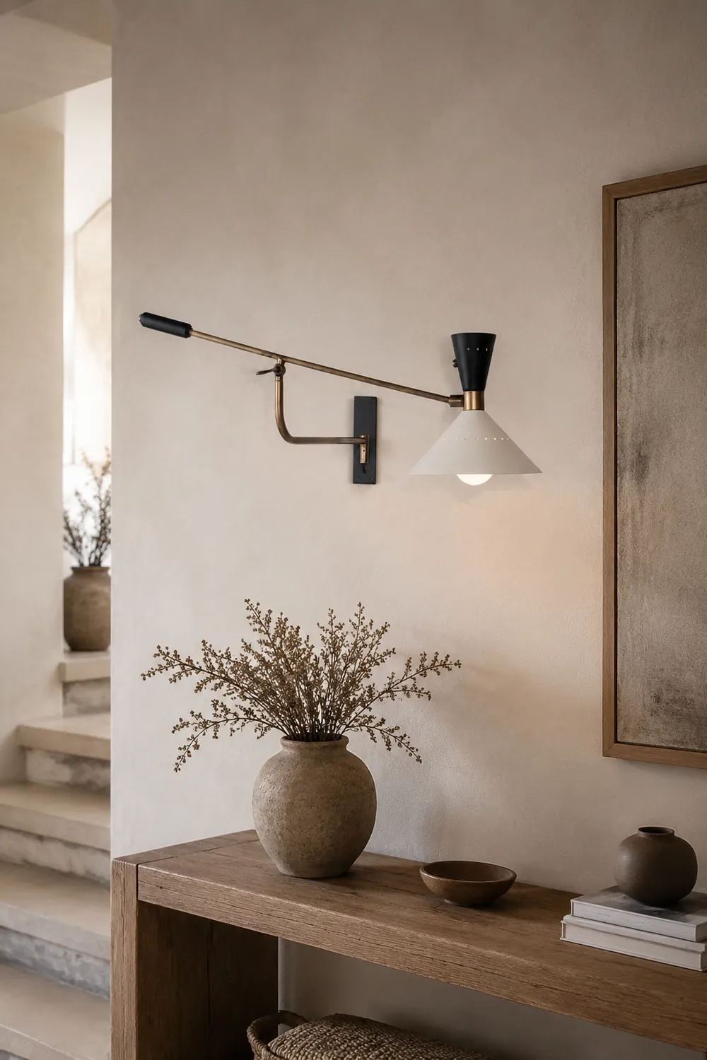 Modern Metal Cone Shade Wall Lamp - Lumpaz
