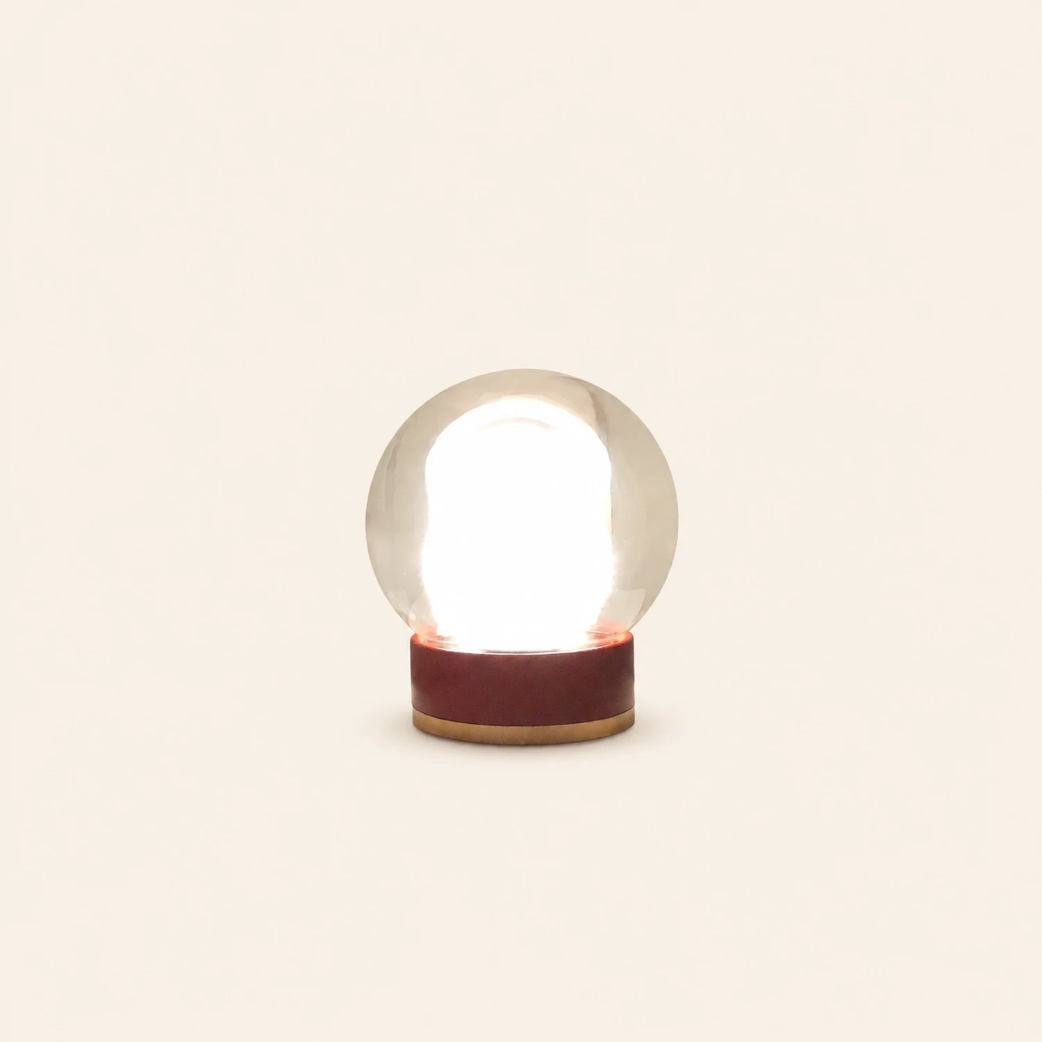 Modern Rigel Round Glass Table Light - Lumpaz