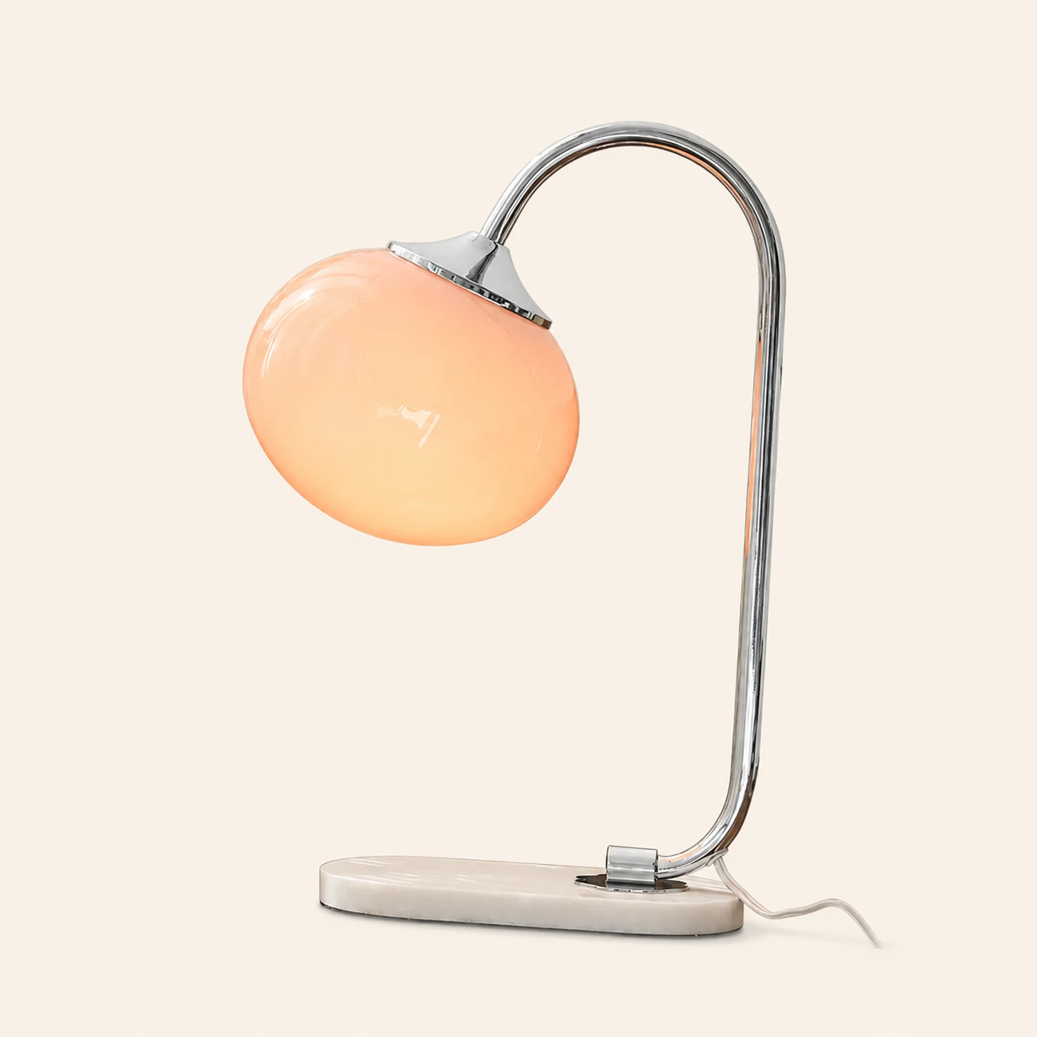 Marshmallow Metal Glass Table Lamp - Lumpaz