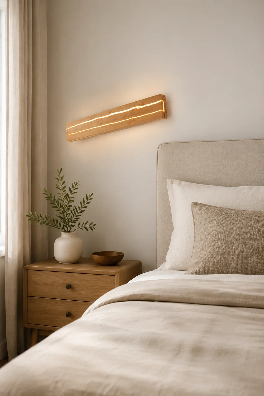 Modern Decor Wood Crack Wall Sconces - Lumpaz