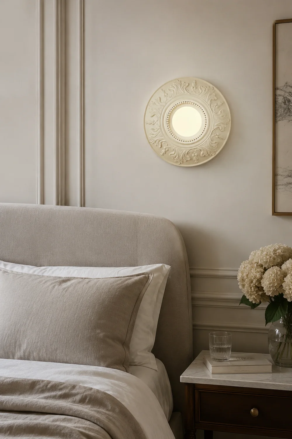 Cream Style Glass Milky Coffee Wall Light Fixtures - Lumpaz