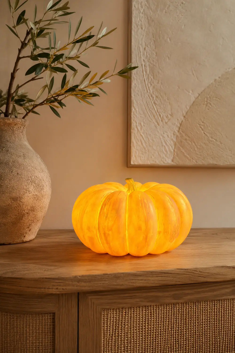 Resin Portable Pumpkin Table Light - Lumpaz