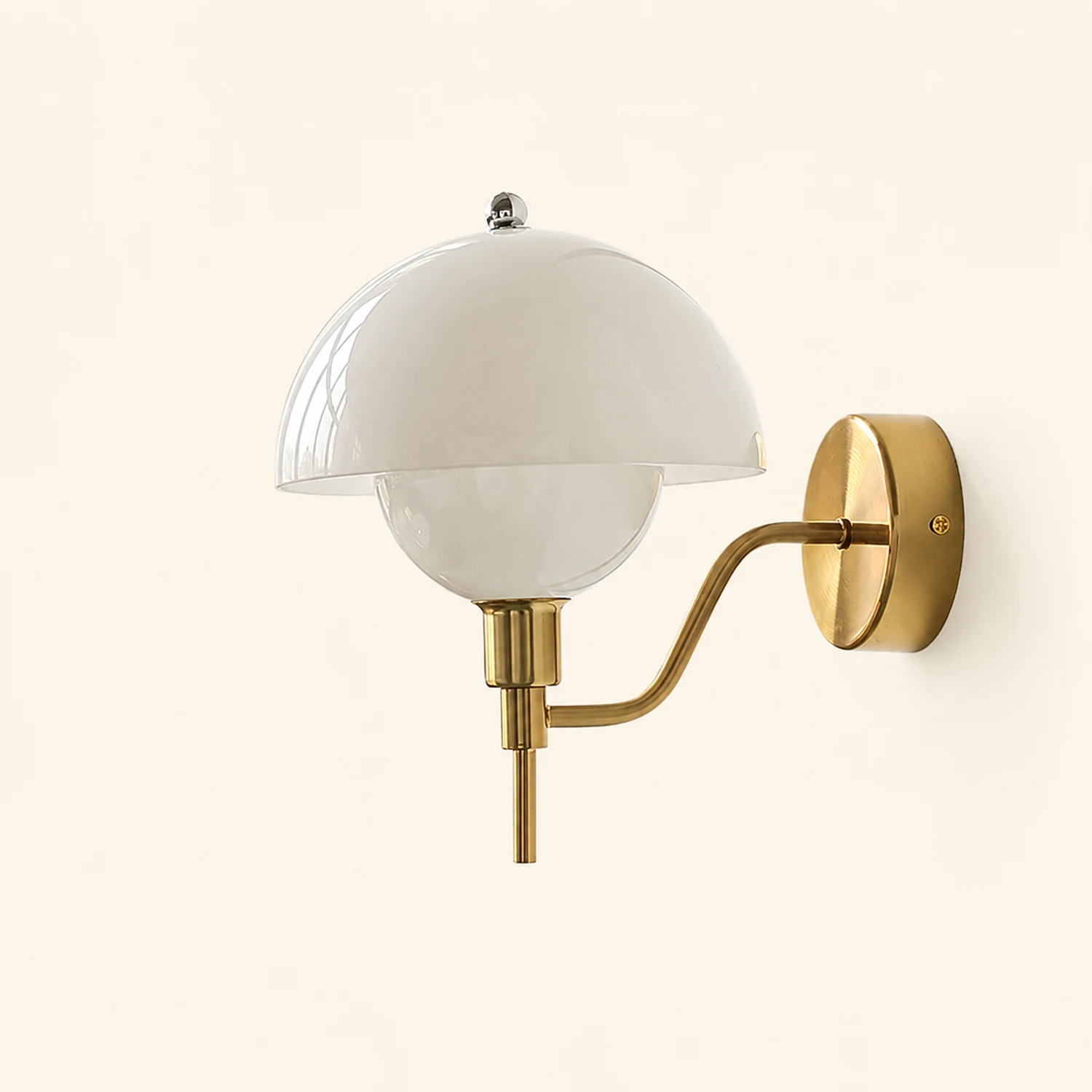 French Mushroom Glass Wall Lamp - Lumpaz