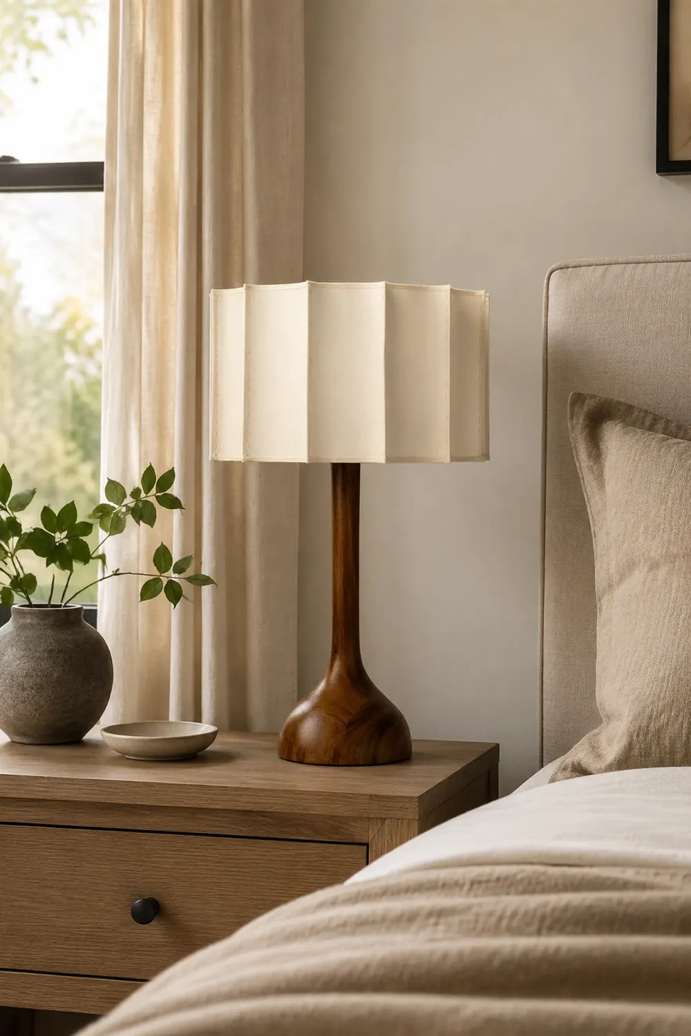 Wabi Sabi Designer Wood Table Lamp - Lumpaz