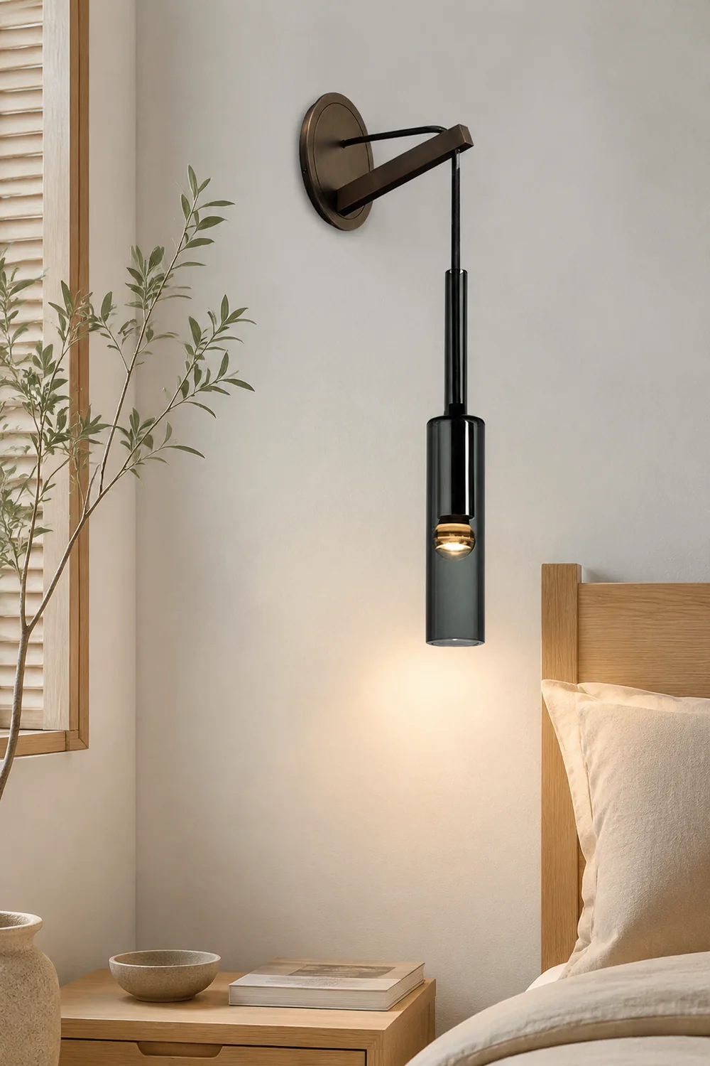 Nordic Creative Wine Bottle Wall Lamp For Living Room - Lumpaz