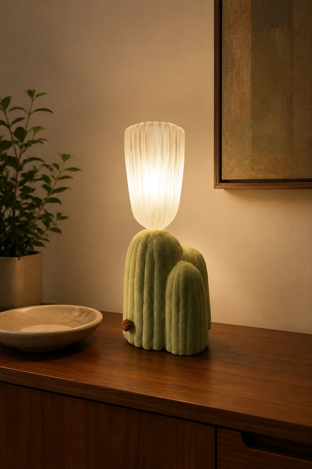 Creative Green Cactus Table Lamp - Lumpaz