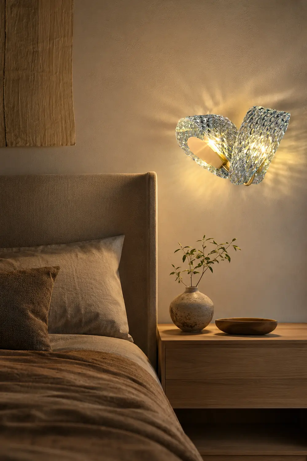 Retro Luxury Glass Blue Wall Lamp - Lumpaz