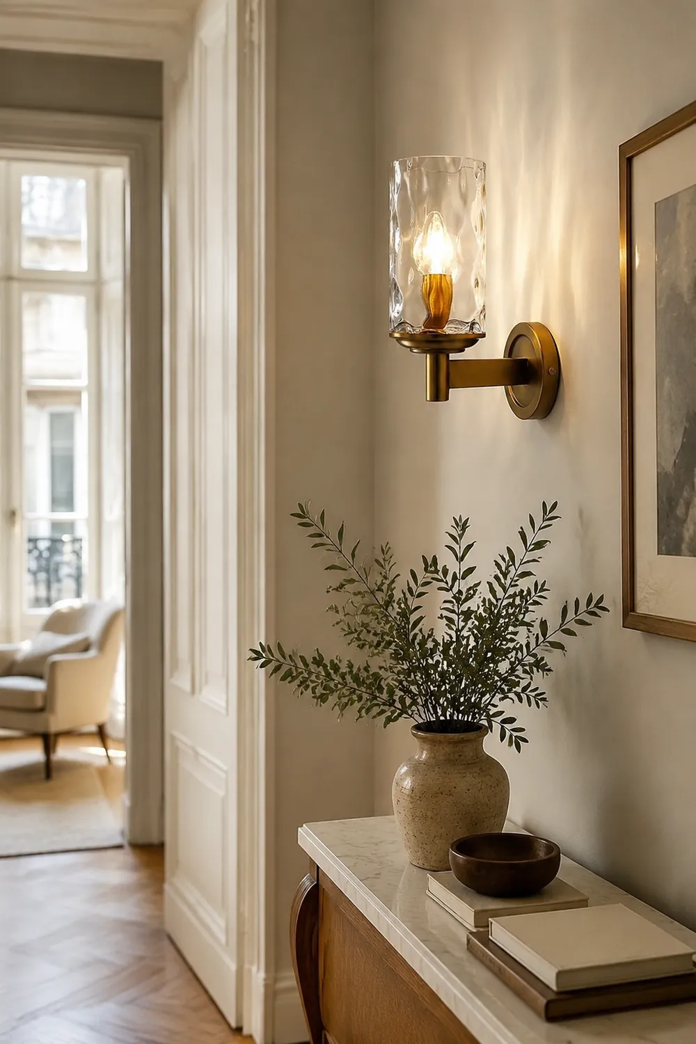 Vintage Iron Armed Wall Lamp - Lumpaz
