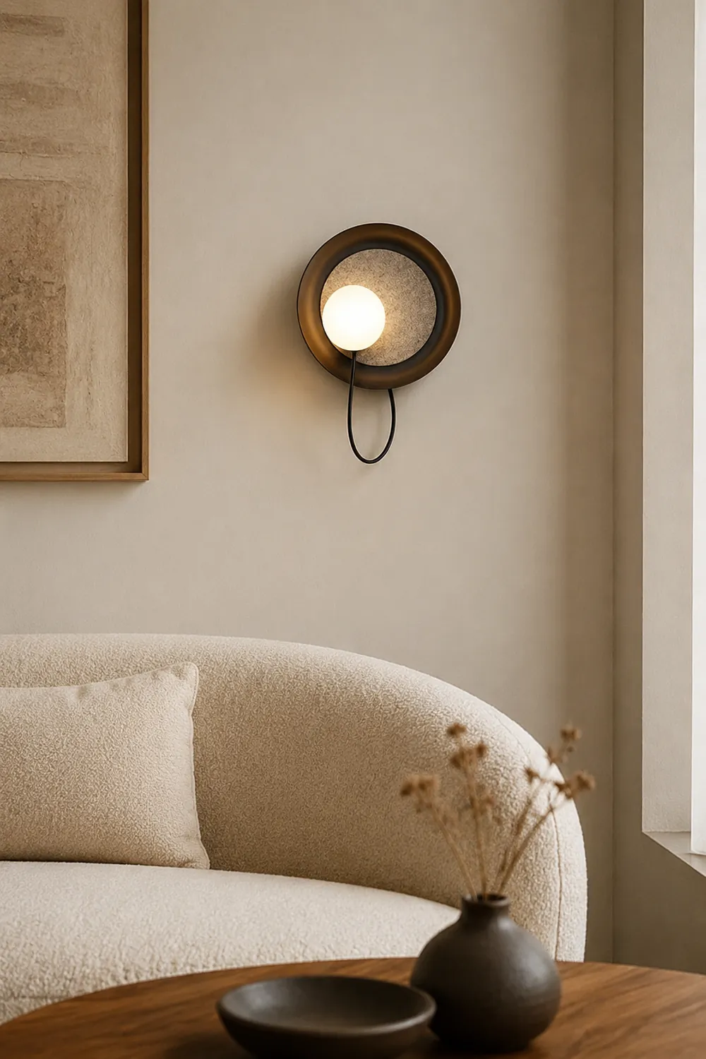 Modern Round Adjustable Wall Scones - Lumpaz