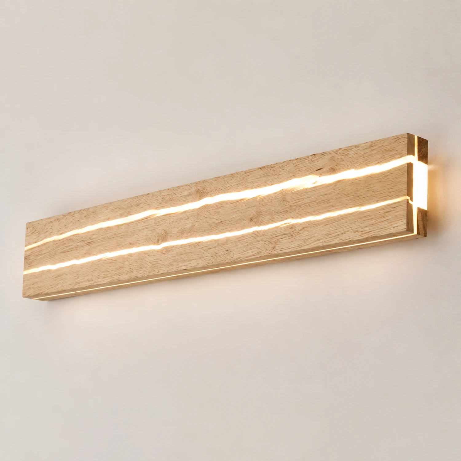 Modern Decor Wood Crack Wall Sconces - Lumpaz
