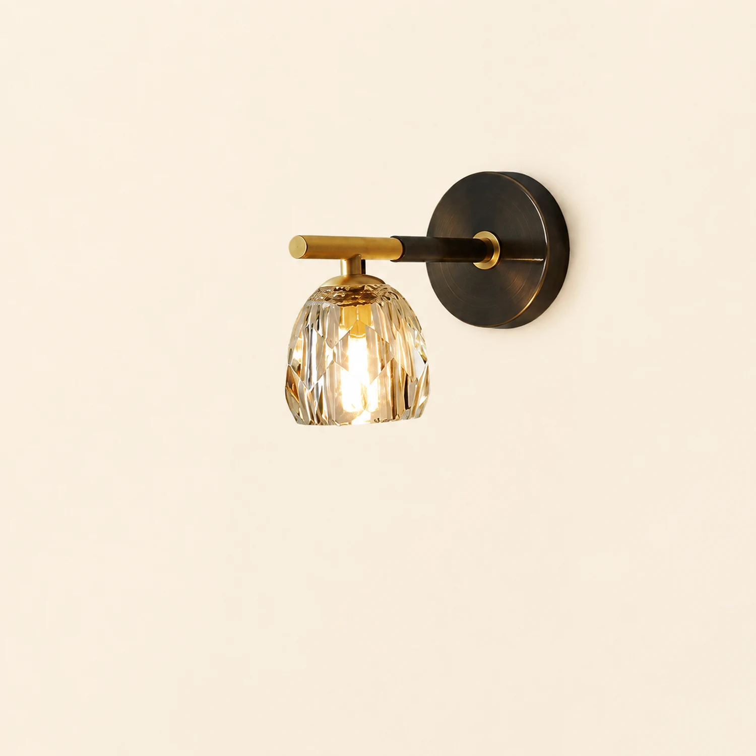 Luxury Copper Ball 1-Light Wall Sconce - Lumpaz