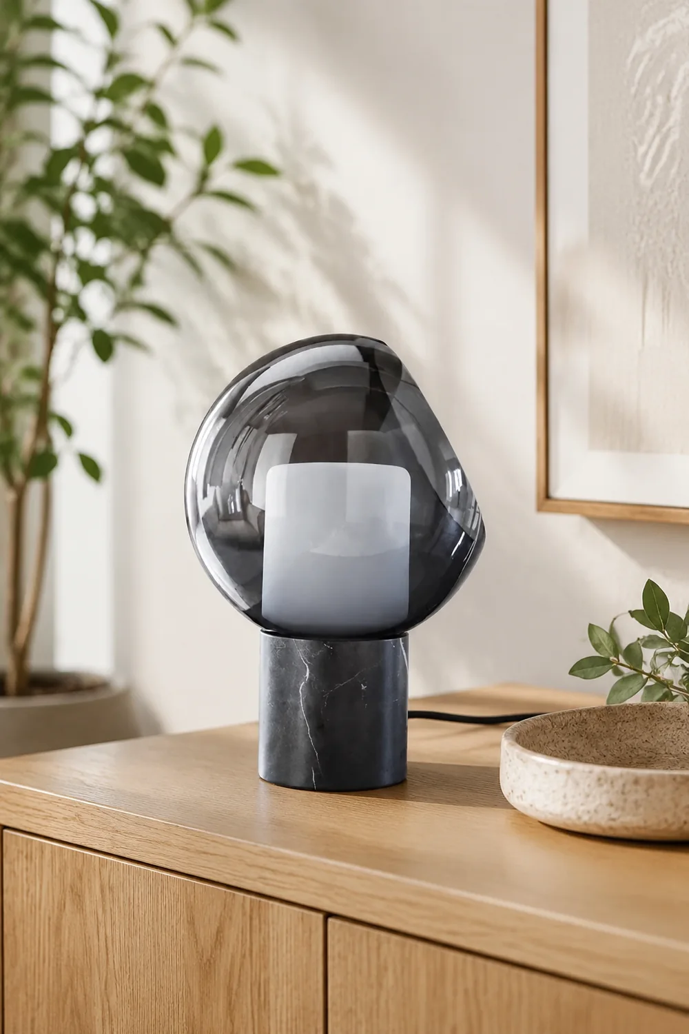 Postmodern Marble Glass Table Lamp - Lumpaz