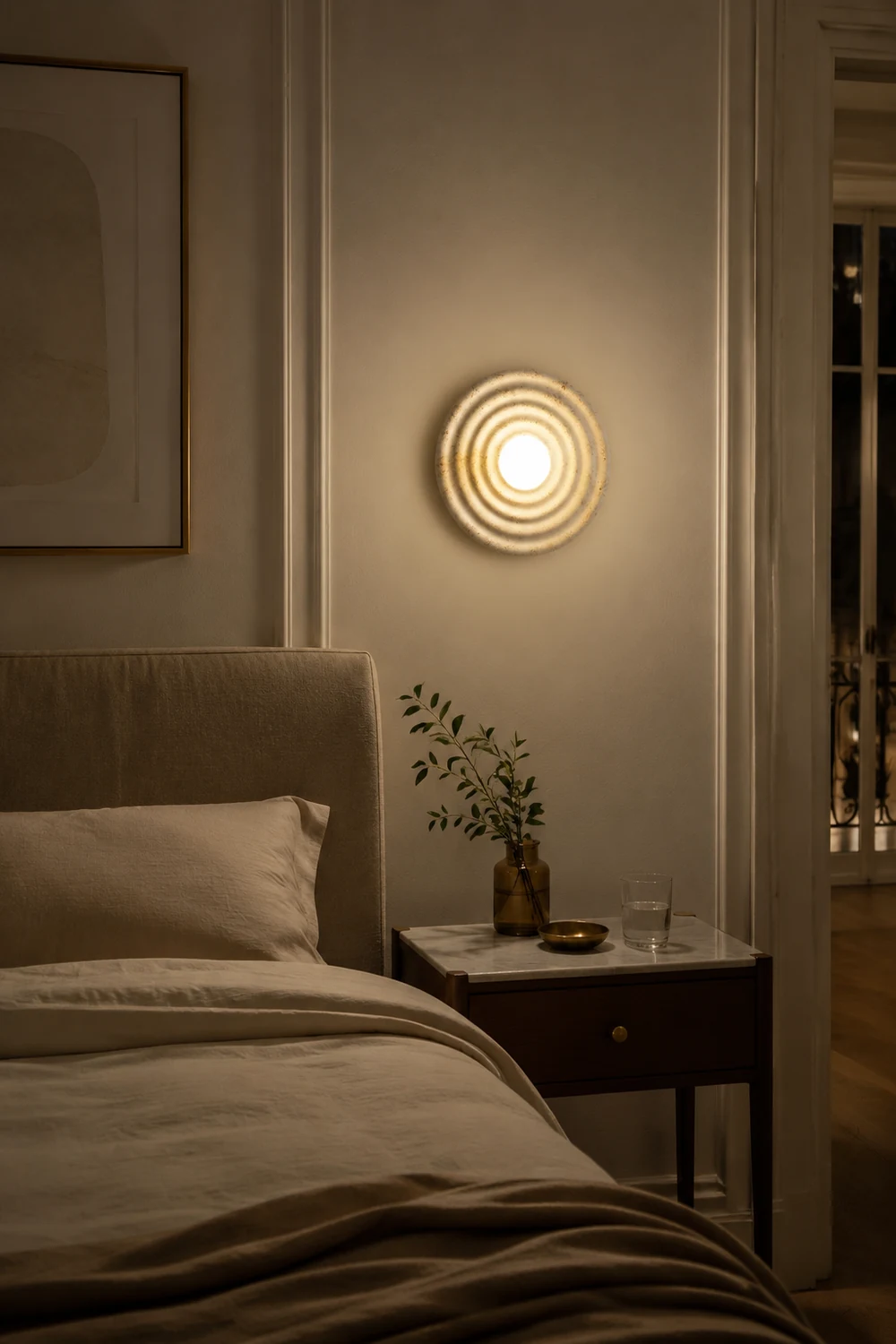 Wabi-sabi Round Circle Indoor Wall Lamp - Lumpaz
