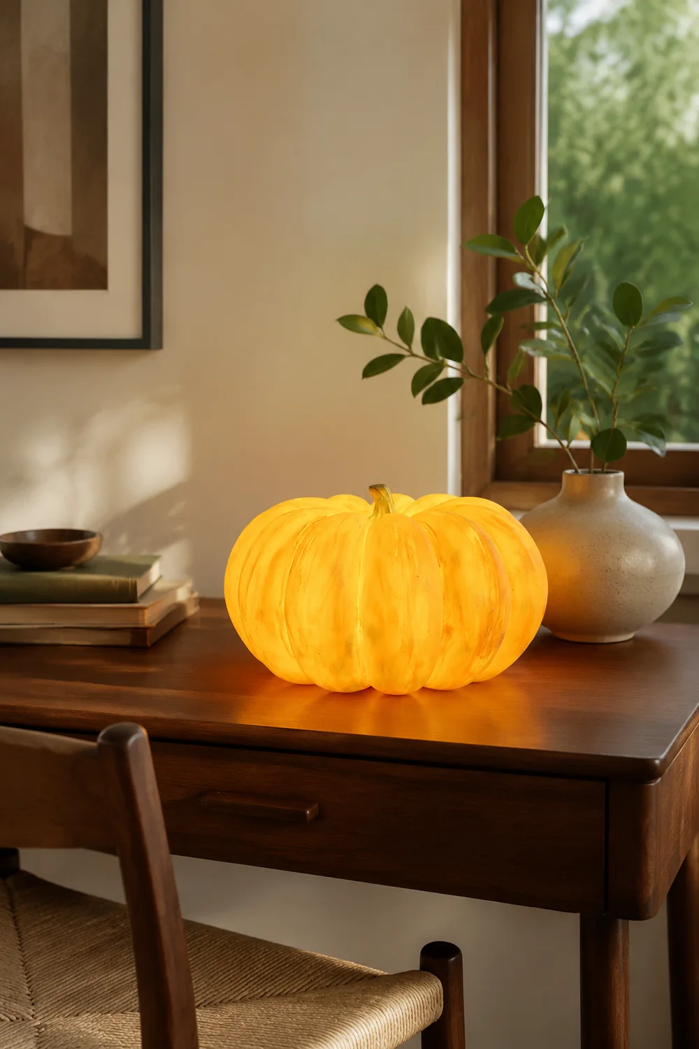Resin Portable Pumpkin Table Light - Lumpaz