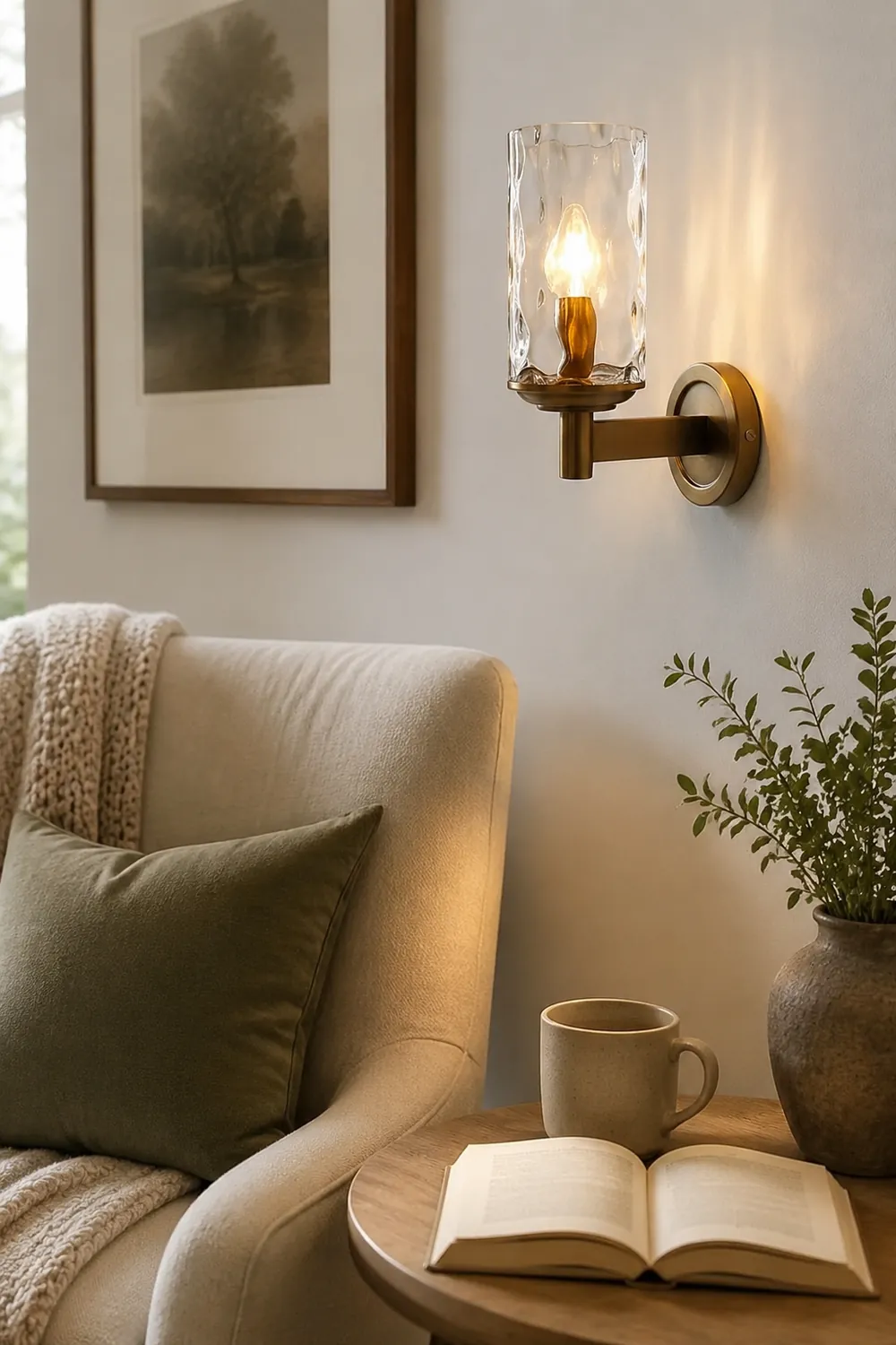 Vintage Iron Armed Wall Lamp - Lumpaz