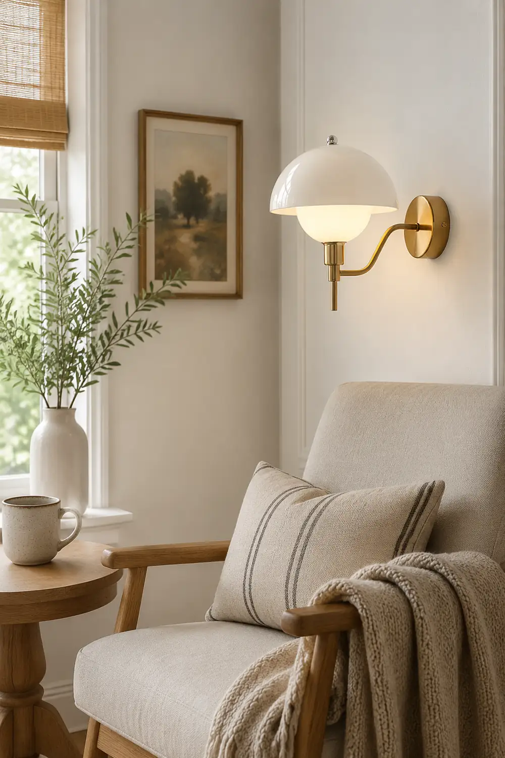 French Mushroom Glass Wall Lamp - Lumpaz