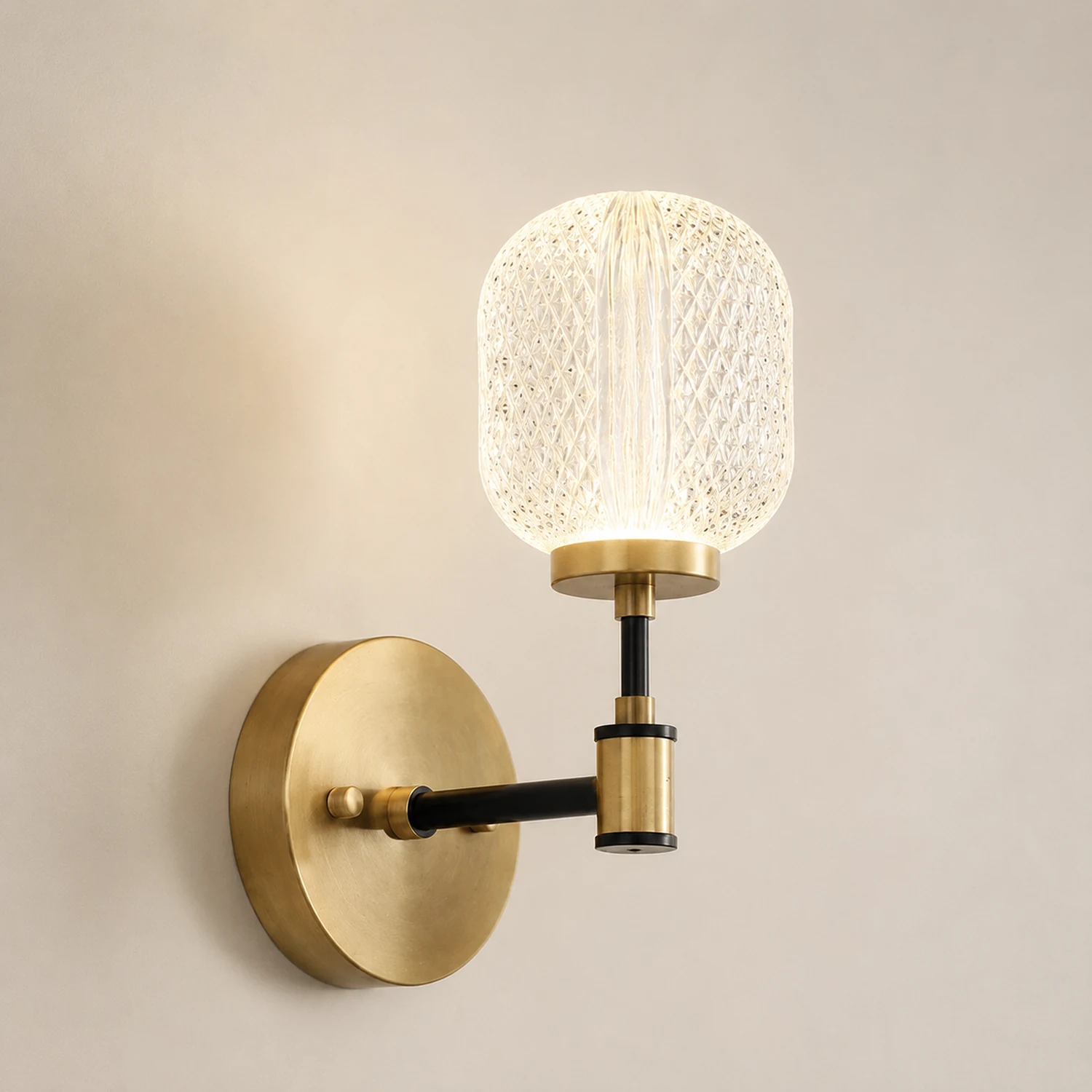 Antique Brass Gold Wall Light - Lumpaz